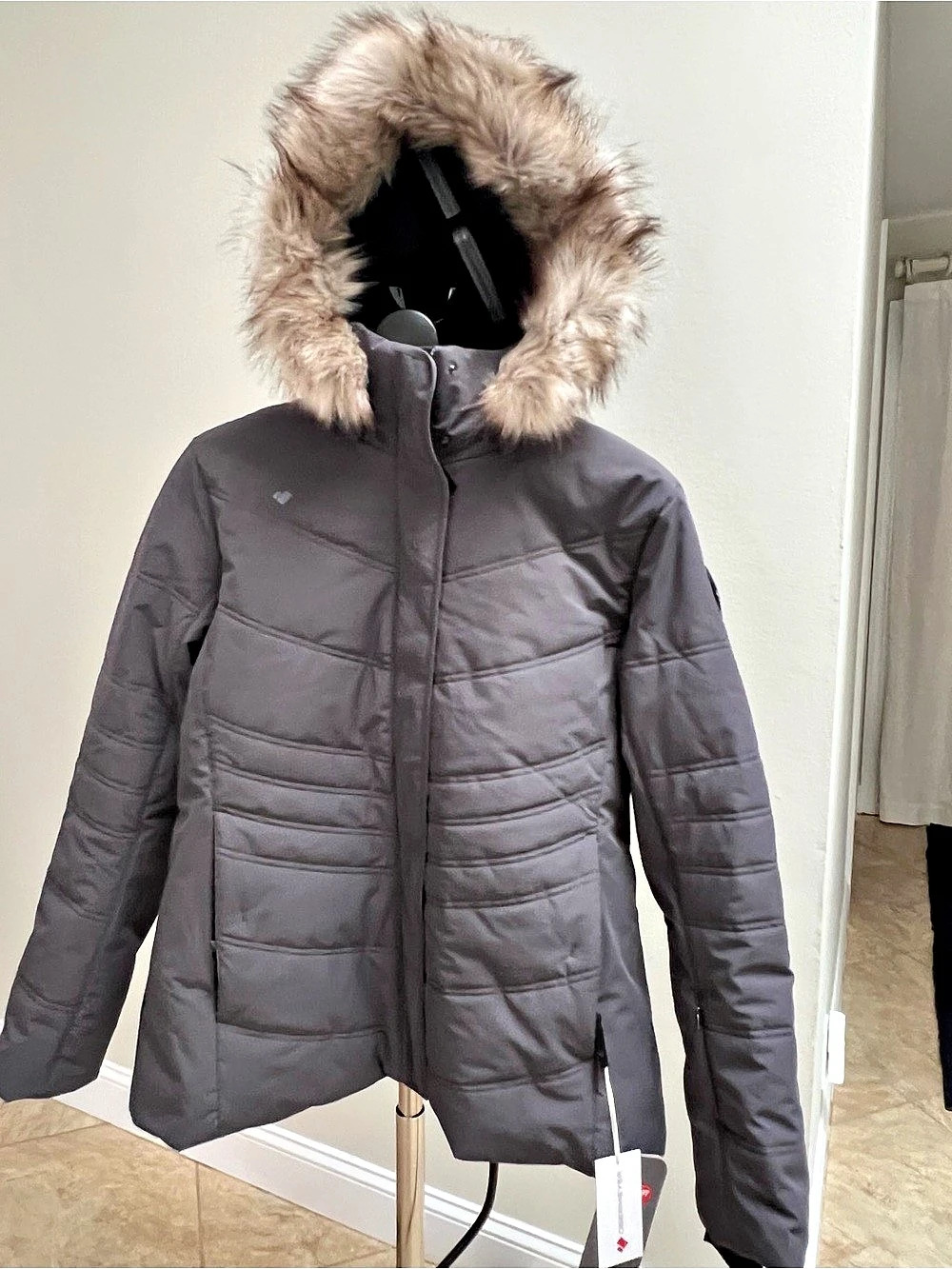 Obermeyer Tuscany Elite Jacket Size 16 NWT Basalt Ski Coat